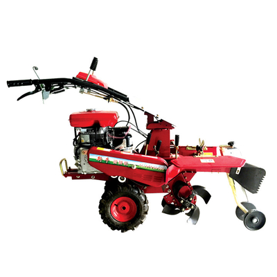 Trasmissione Agricoltura Coltivatore Motore a benzina Mini Tiller a mano a spinta per scavo