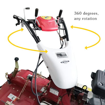 Coltivatore a quattro ruote motrici per l'agricoltura a mano Puah Diesel Mini Tiller per frutteto