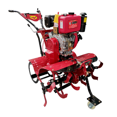 Facile utilizzo Motore diesel a quattro ruote motrici Mini Tiller 85 KG Coltivatore per l'agricoltura