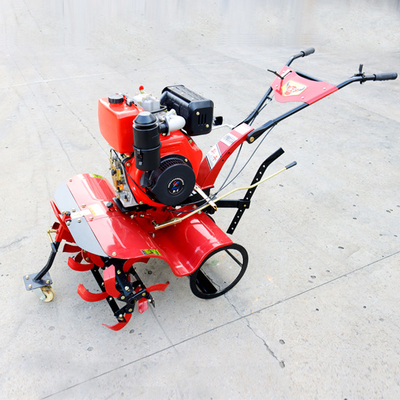 Facile utilizzo Motore diesel a quattro ruote motrici Mini Tiller 85 KG Coltivatore per l'agricoltura