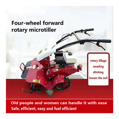 4WD Mini Power Tiller 7hp Piccolo rotativo per la coltivazione di erbacce per la coltivazione di precisione