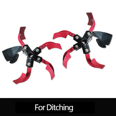 Potentissima macchina di trincea Diesel Mini Tiller a spinta manuale Larghezza di lavoro 11-39cm regolabile