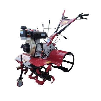 Coltivatore a quattro ruote motrici diesel 173F leggero e compatto per piccole aziende agricole