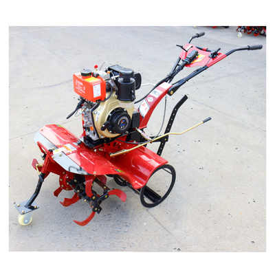 Tiller versatile a quattro ruote motrici a benzina con larghezza di lavoro regolabile