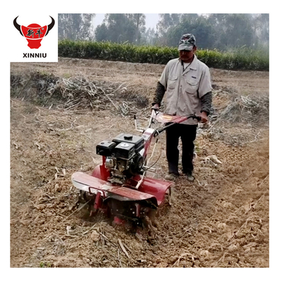 Velocità di lavoro di 4 Km/h Farming reso facile con 170 F motore di potenza Tiller e larghezza regolabile
