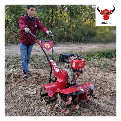 Alto livello di sicurezza Mini Tiller rotante a spinta manuale per attrezzi agricoli