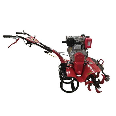 Mini Tiller multifunzionale a quattro ruote motrici per le operazioni di raccolta del terreno a rotazione
