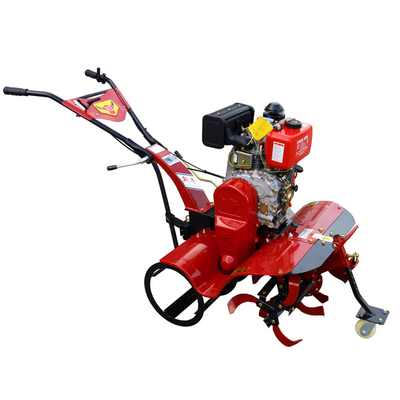 186F Motore diesel a quattro ruote motrici Mini Power Tiller Cultivator per l'efficienza agricola
