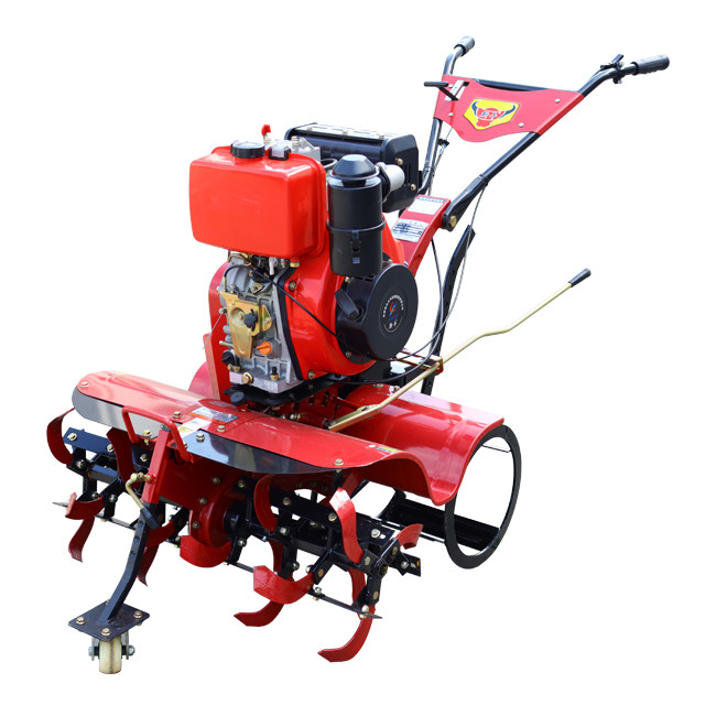 Facile utilizzo Motore diesel a quattro ruote motrici Mini Tiller 85 KG Coltivatore per l'agricoltura