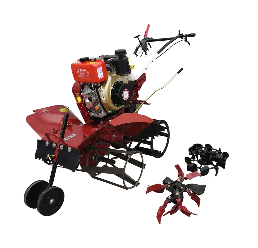 178F motore diesel mini potenza tiller coltivatore per l'agricoltura larghezza di lavoro regolabile a 85cm