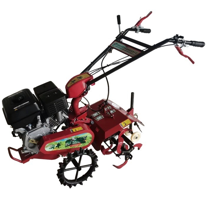177F Motore a benzina a quattro ruote motrici Mini Power Tiller Cultivator per agricoltura e giardino