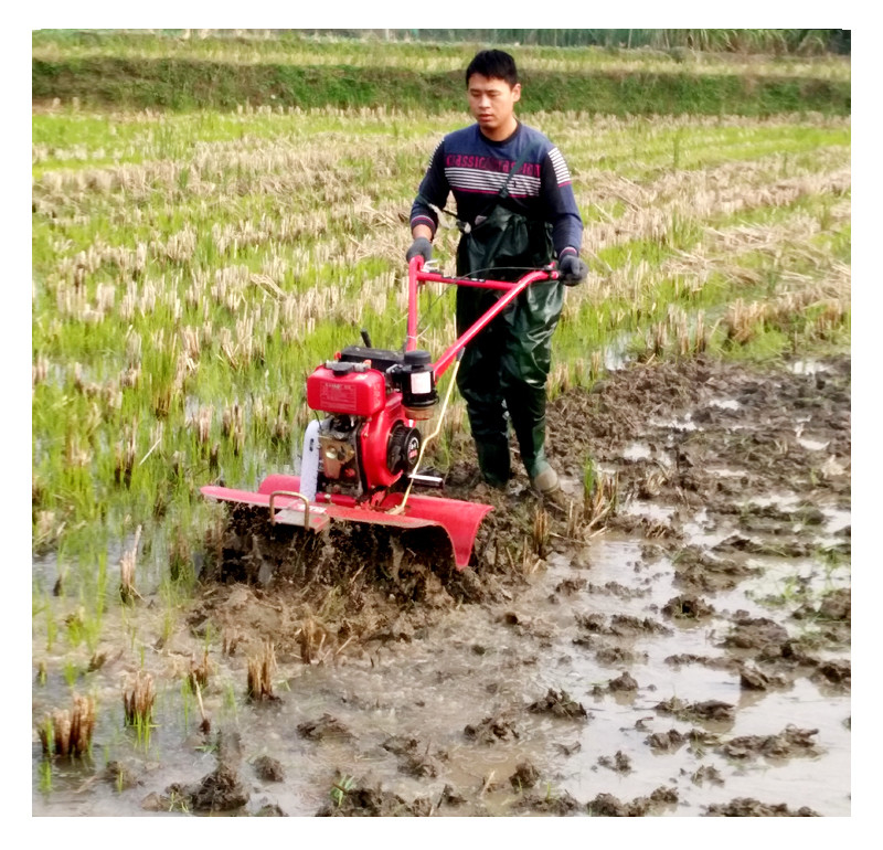 Alto livello di sicurezza Macchine agricole Mini Tiller con larghezza di lavoro 45-85cm