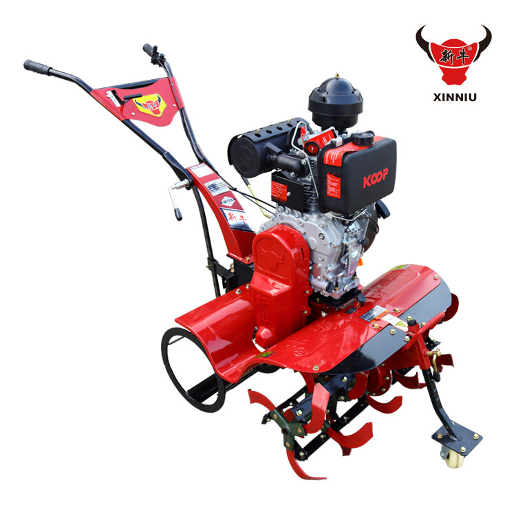 Tiller elettrico agricolo a cingola versatile con larghezza di raccolta 15-35 cm e trazione a quattro ruote